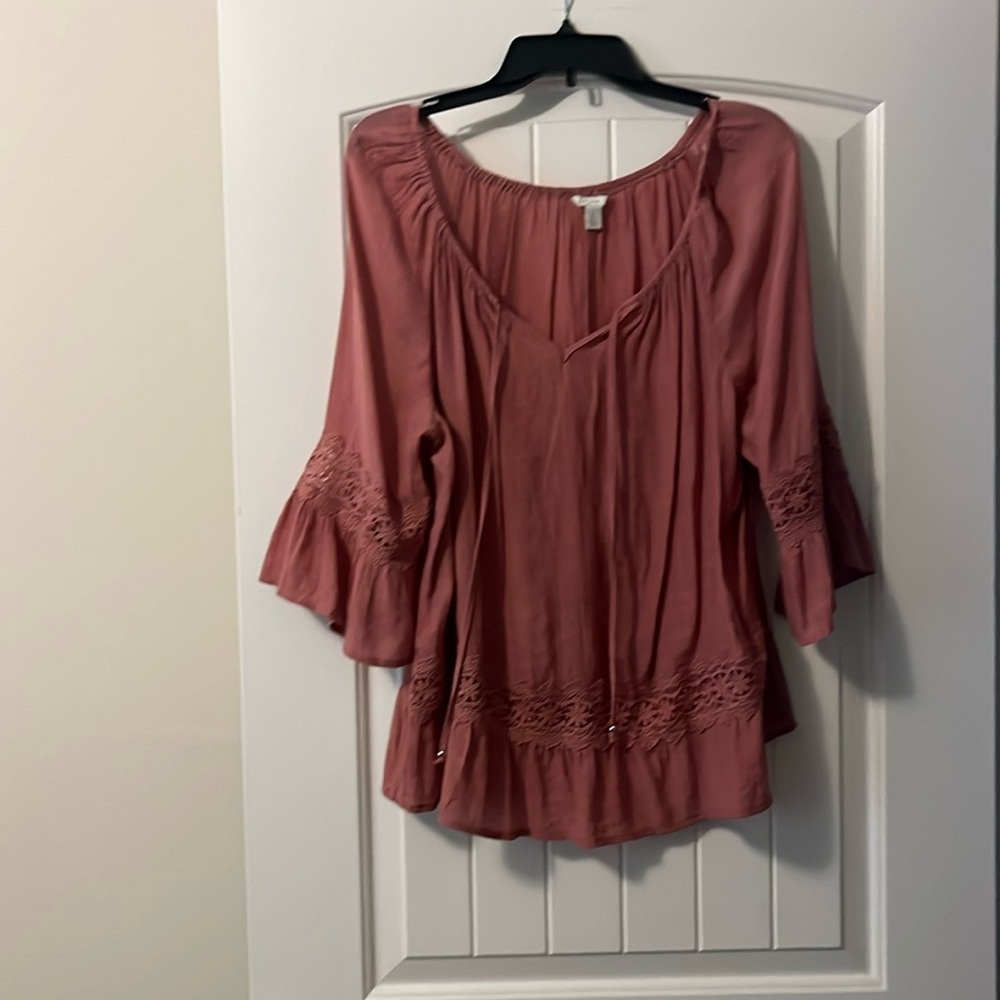 Cato ladies mauve Large blouse
